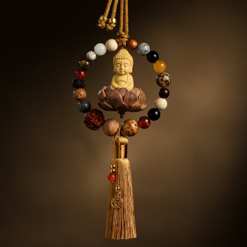 Pandantiv auto din lemn, stil chinezesc tradițional, decor interior, Xiangbaihui