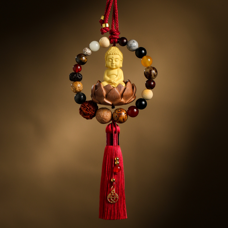 Pandantiv auto din lemn, stil chinezesc tradițional, decor interior, Xiangbaihui