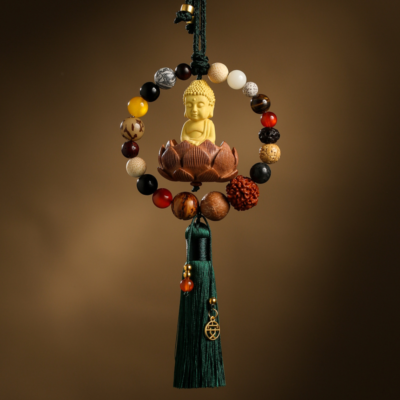 Pandantiv auto din lemn, stil chinezesc tradițional, decor interior, Xiangbaihui