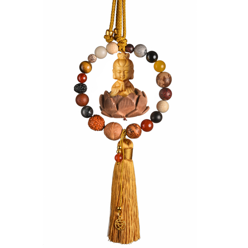 Pandantiv auto din lemn, stil chinezesc tradițional, decor interior, Xiangbaihui