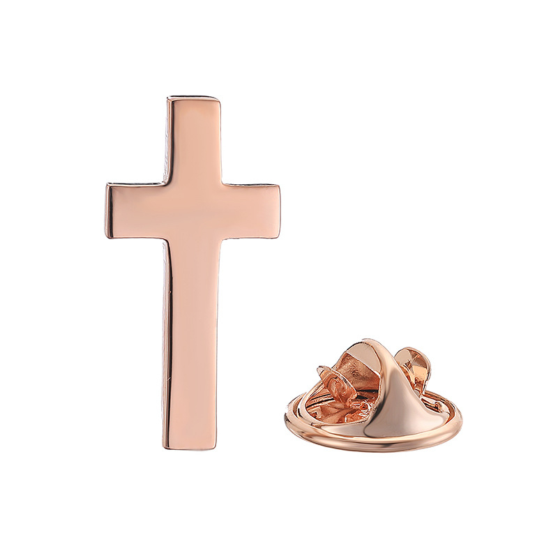 Broșă din cupru, cu încrustație de aur, XKZM, stil britanic retro, utilizare dublă, suprafață anti-reflexie