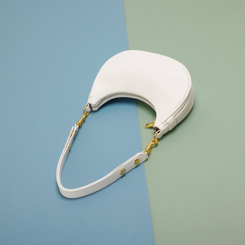 PU materijal, Dumpling Bag stil, oblik dumpling-type, otvaranje zatvaračem, unutarnji džep sa zatvaračem