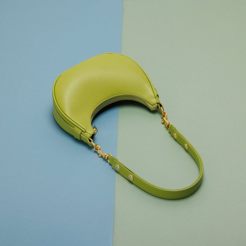 PU materijal, Dumpling Bag stil, oblik dumpling-type, otvaranje zatvaračem, unutarnji džep sa zatvaračem