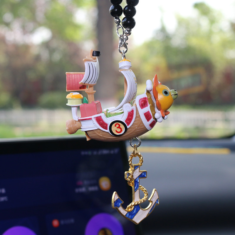 One Piece тематичен PVC аксесоар за огледалото за задно виждане — интериорен декор за кола