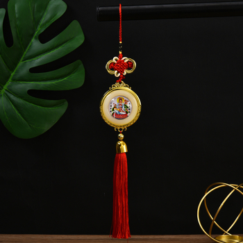 Сплавна автомобилна висулка за интериора за огледалото за обратно виждане, Guanyin, китайски традиционен стил, персонализирана поръчка