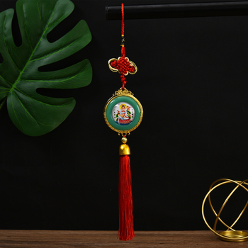 Сплавна автомобилна висулка за интериора за огледалото за обратно виждане, Guanyin, китайски традиционен стил, персонализирана поръчка