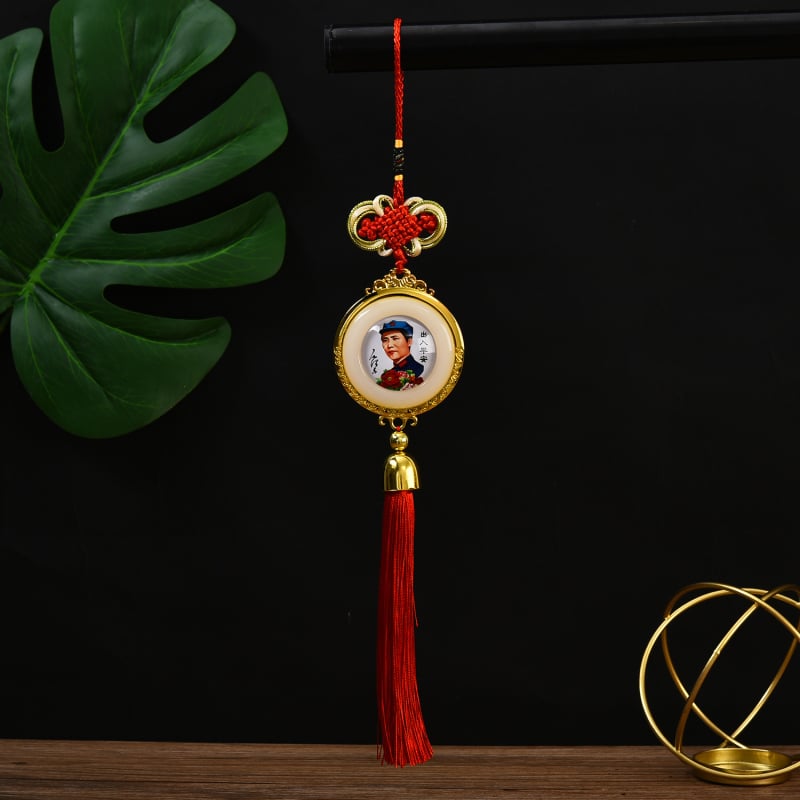 Сплавна автомобилна висулка за интериора за огледалото за обратно виждане, Guanyin, китайски традиционен стил, персонализирана поръчка