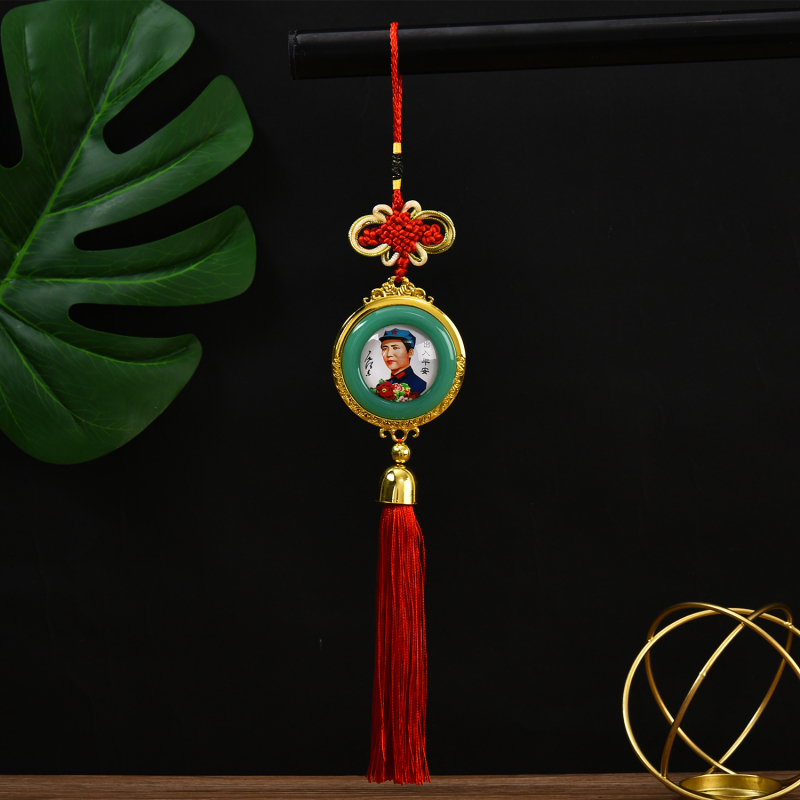 Сплавна автомобилна висулка за интериора за огледалото за обратно виждане, Guanyin, китайски традиционен стил, персонализирана поръчка