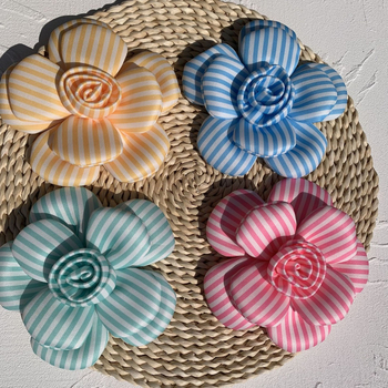 Háromdimenziós poliészter corsage, virág alakú, uniszex kiegészítő, tömeges csomagolás