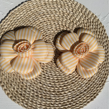 Háromdimenziós poliészter corsage, virág alakú, uniszex kiegészítő, tömeges csomagolás