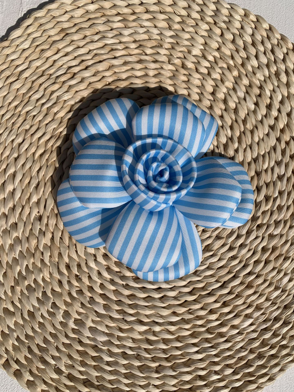 Háromdimenziós poliészter corsage, virág alakú, uniszex kiegészítő, tömeges csomagolás