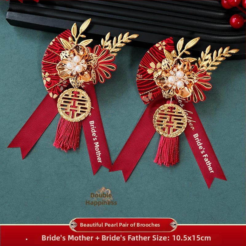 Vestuvių corsage komplektas šeimai ir vestuvinės šventei dalyviams – audinys, kinų stilius, be pritaikymo, specifikacijos: 80