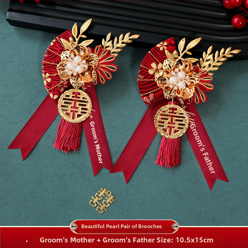 Vestuvių corsage komplektas šeimai ir vestuvinės šventei dalyviams – audinys, kinų stilius, be pritaikymo, specifikacijos: 80