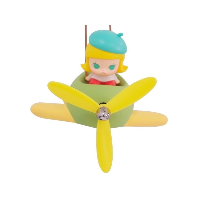 Карикатурна гипсова висулка за автомобил за вътрешно оформление, мотив пропелери и малък самолет