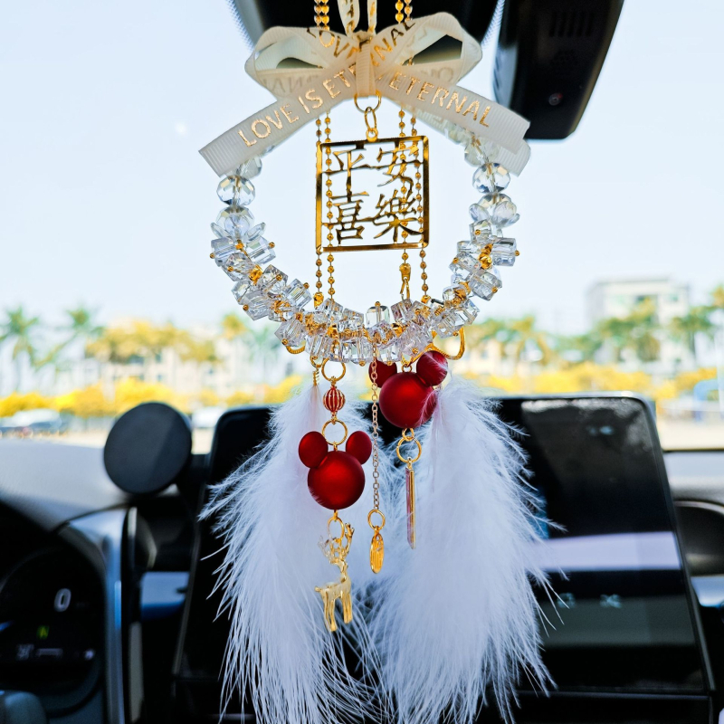 Кристална висулка за огледало за обратно виждане – автомобилна вътрешна декорация, модерен стил