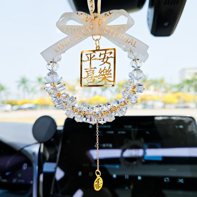 Кристална висулка за огледало за обратно виждане – автомобилна вътрешна декорация, модерен стил