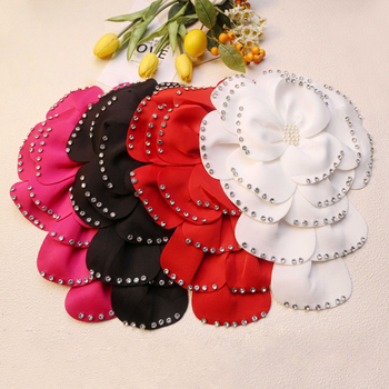 Hajdísz hajhoz – poliészter szálból készült virág, koreai stílus, virág alak, testreszabás elérhető, nyár 2025 kiadás