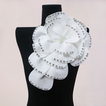 Plaukų corsage – poliesterio pluošto gėlė, Korėjos stilius, gėlės forma, pritaikymas įmanomas, 2025 m. vasaros leidimas