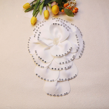 Hajdísz hajhoz – poliészter szálból készült virág, koreai stílus, virág alak, testreszabás elérhető, nyár 2025 kiadás