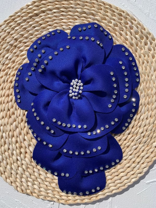 Hajdísz hajhoz – poliészter szálból készült virág, koreai stílus, virág alak, testreszabás elérhető, nyár 2025 kiadás