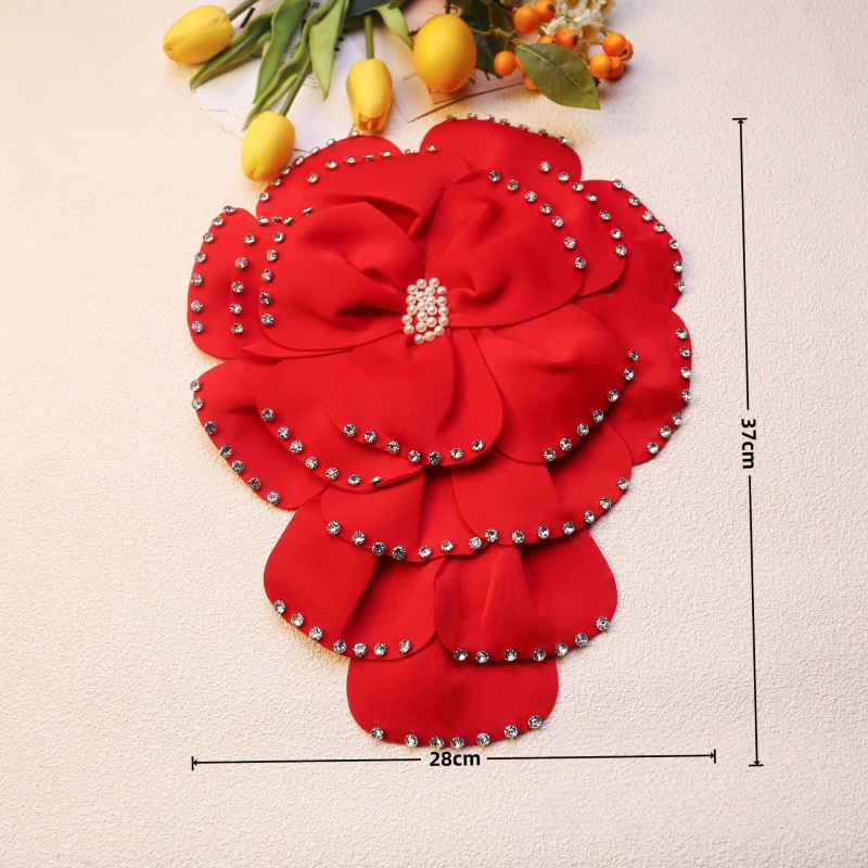 Hajdísz hajhoz – poliészter szálból készült virág, koreai stílus, virág alak, testreszabás elérhető, nyár 2025 kiadás