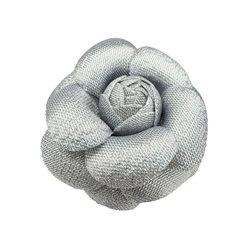 Tekstilna broš Camellia cvijet, retro, unisex, rever pin, memorijalna funkcija (Materijal: tekstil; Oblik: cvijet; Stil: retro/unisex; Funkcija: memorijalna)
