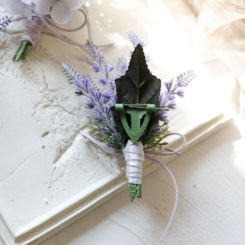 Esküvői corsage – kézzel készített műanyag virágok, testreszabható, Small fresh márka