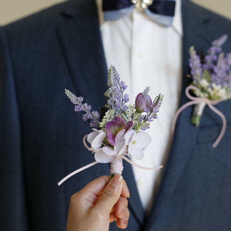 Esküvői corsage – kézzel készített műanyag virágok, testreszabható, Small fresh márka