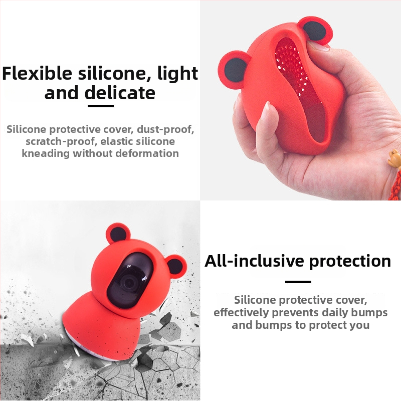 Xiaomi Mijia PTZ kamerai – hemisfērisks plastmasas korpuss, tieša uzlikšana, aizsargs un sfēras vāciņš, darba temperatūra 50