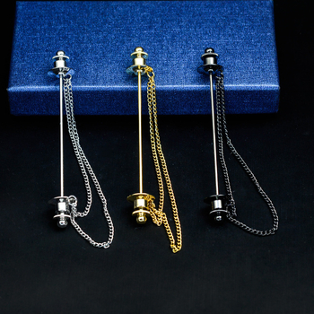 Sidumiklips kettiga – vask, lihtne mehe stiil, geomeetriline kuju, elektroplating (B7019)