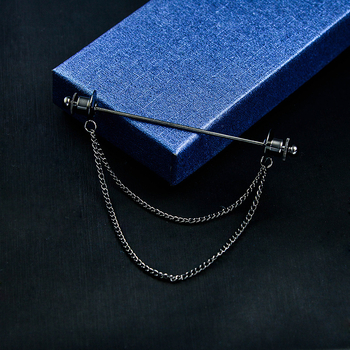 Sidumiklips kettiga – vask, lihtne mehe stiil, geomeetriline kuju, elektroplating (B7019)