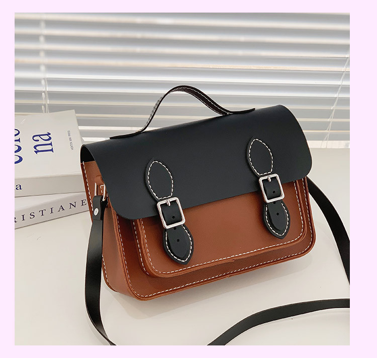PU tkanina crossbody torba s unutarnjim patch džepom, zatvaranje kapom, jedna naramenica