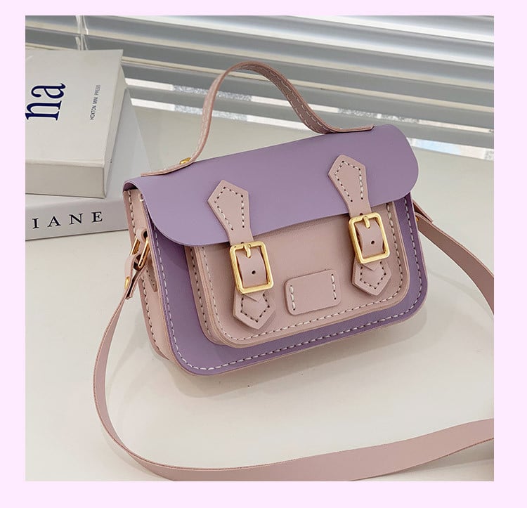 PU tkanina crossbody torba s unutarnjim patch džepom, zatvaranje kapom, jedna naramenica