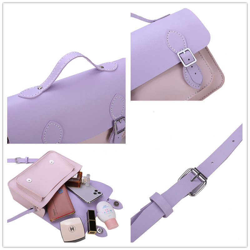 PU tkanina crossbody torba s unutarnjim patch džepom, zatvaranje kapom, jedna naramenica