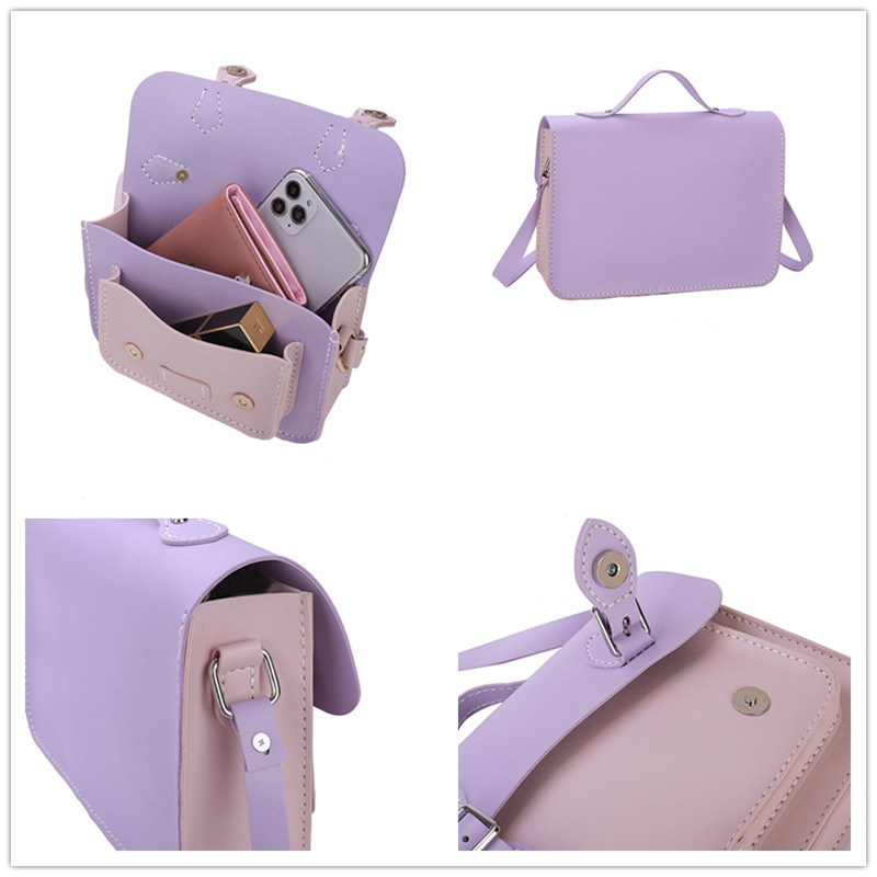 PU tkanina crossbody torba s unutarnjim patch džepom, zatvaranje kapom, jedna naramenica