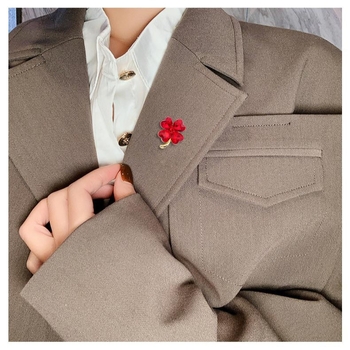 Broš s motivom lista, legura, dijamant završna obrada, unisex luksuzni stil, pogodno za vjenčanje