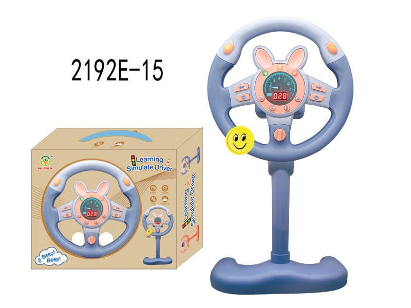 Dječji edukativni volan za simulaciju vožnje, baterijski trening uređaj za auto s glazbenom/glasovnom funkcijom, ABS, za uzrast 4-6 godina