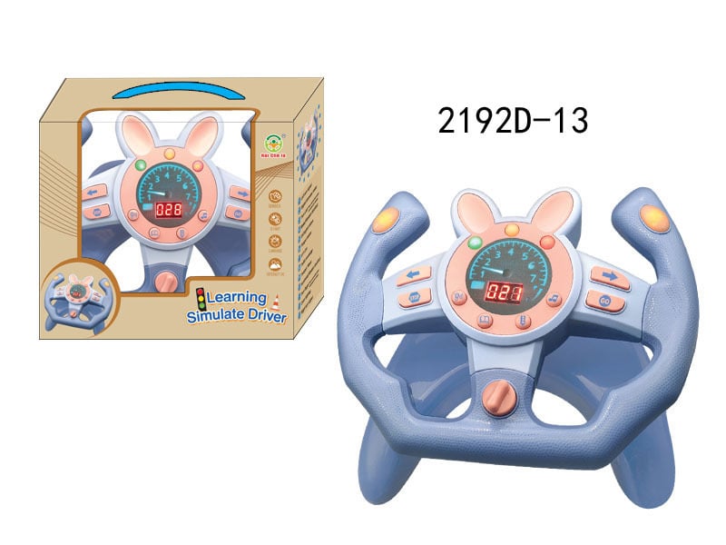 Dječji edukativni volan za simulaciju vožnje, baterijski trening uređaj za auto s glazbenom/glasovnom funkcijom, ABS, za uzrast 4-6 godina