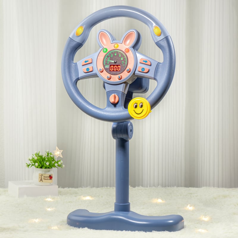 Dječji edukativni volan za simulaciju vožnje, baterijski trening uređaj za auto s glazbenom/glasovnom funkcijom, ABS, za uzrast 4-6 godina