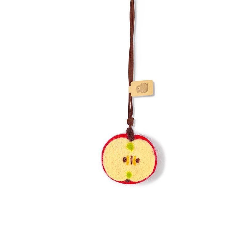 Автомобилна висулка за огледалото – сладка ябълка, мультяшен стил, материал химическо влакно, вътрешна украса за кола