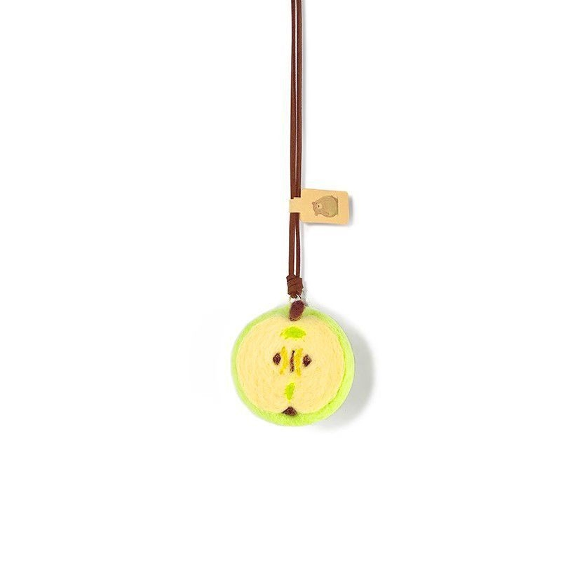 Автомобилна висулка за огледалото – сладка ябълка, мультяшен стил, материал химическо влакно, вътрешна украса за кола