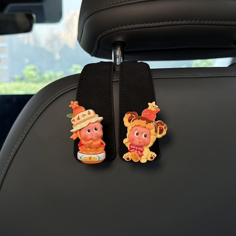 Άγκίστρο αυτοκινήτου για την πλάτη του πίσω καθίσματος • δέρμα • στυλ καρτούν • εσωτερική διακόσμηση και χώρος αποθήκευσης στο αυτοκίνητο • μοντέλο ZJBDCZGG1