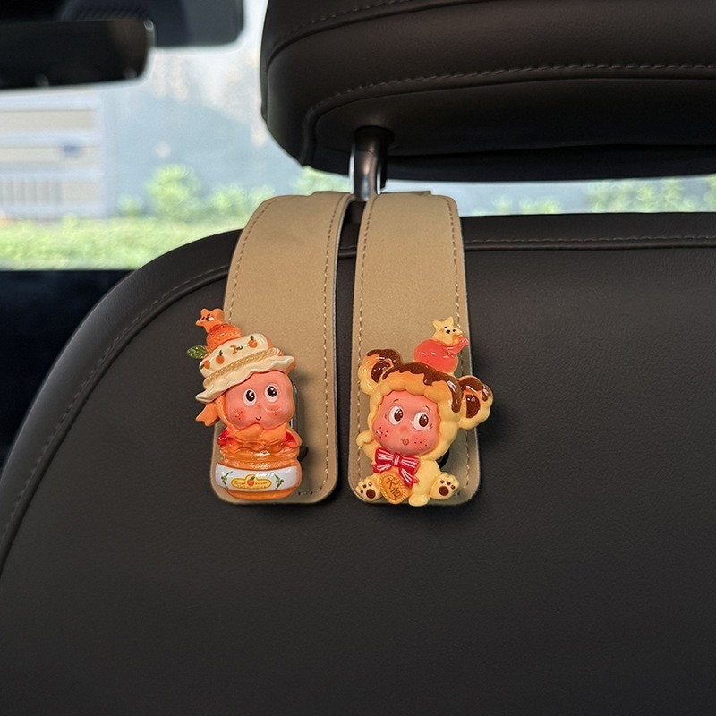 Άγκίστρο αυτοκινήτου για την πλάτη του πίσω καθίσματος • δέρμα • στυλ καρτούν • εσωτερική διακόσμηση και χώρος αποθήκευσης στο αυτοκίνητο • μοντέλο ZJBDCZGG1