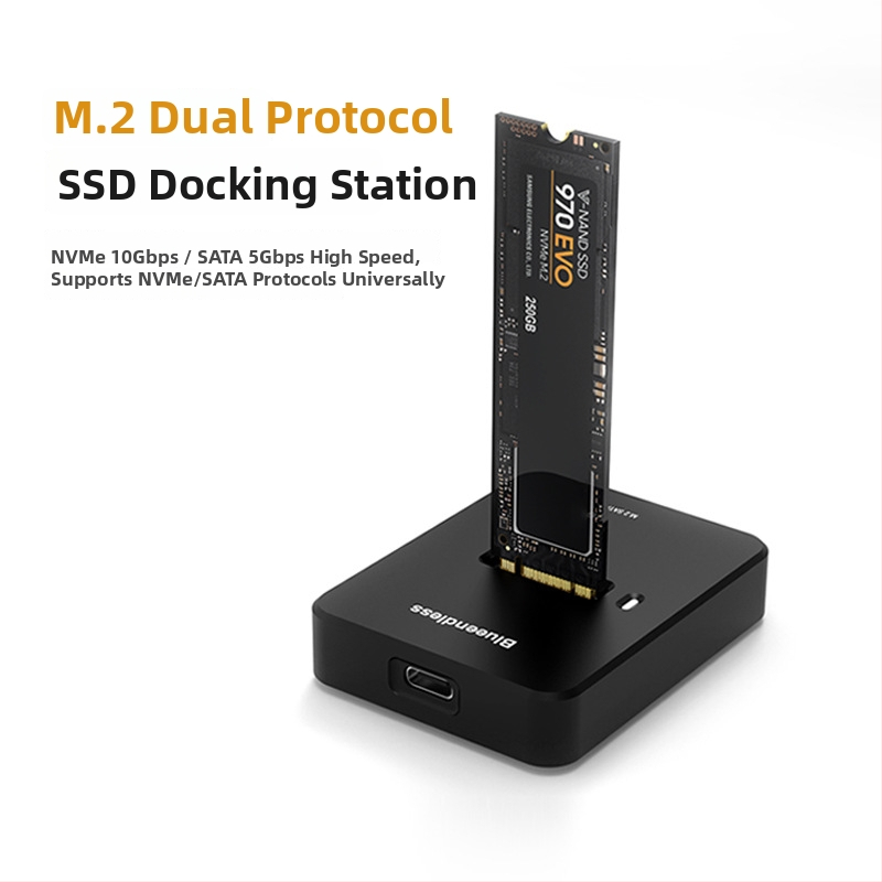 Dvojprotokolová skriňa na M.2 SSD NVMe/SATA, USB-C 3.2 Gen2, až 8 TB, kompaktné a prenosné, modely SD03A/SD02A/SD01A