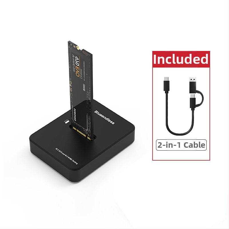 Dvojprotokolová skriňa na M.2 SSD NVMe/SATA, USB-C 3.2 Gen2, až 8 TB, kompaktné a prenosné, modely SD03A/SD02A/SD01A