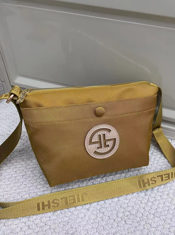 Geantă Dumpling din Oxford pânză, în formă de dumpling, închidere cu fermoar, buzunar interior cu fermoar, căptușeală poliester