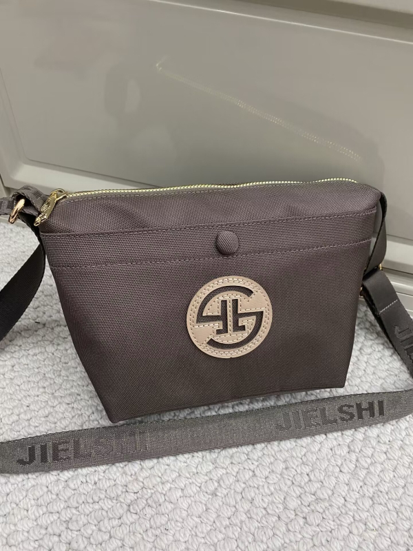 Geantă Dumpling din Oxford pânză, în formă de dumpling, închidere cu fermoar, buzunar interior cu fermoar, căptușeală poliester