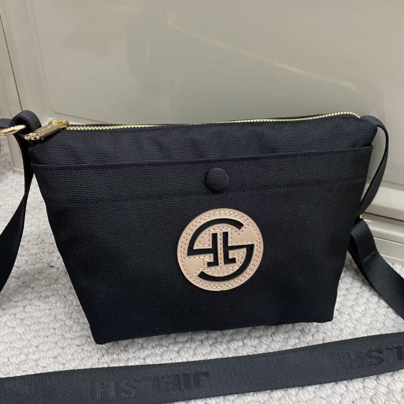 Geantă Dumpling din Oxford pânză, în formă de dumpling, închidere cu fermoar, buzunar interior cu fermoar, căptușeală poliester