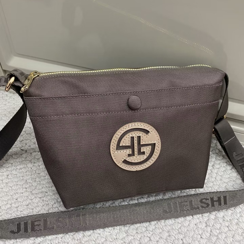 Geantă Dumpling din Oxford pânză, în formă de dumpling, închidere cu fermoar, buzunar interior cu fermoar, căptușeală poliester