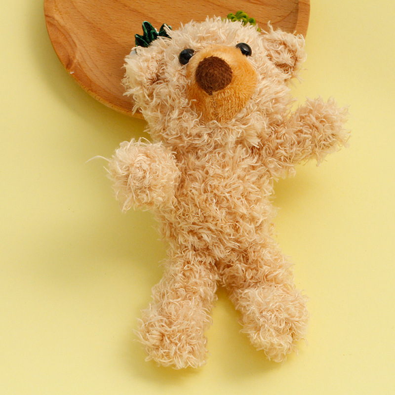 Broșă din pluș cu design ursuleț și iepuraș, broderie computerizată cu umplutură din bumbac sintetic, origineYiwu, Primăvara 2024
